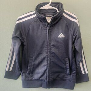 Adidas Toddler Gray Jacket With Zipper Closure, Size 3T